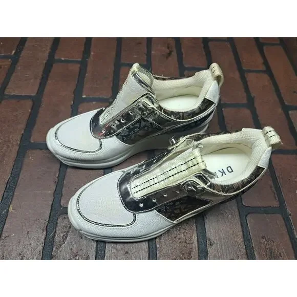 DKNY, Women's Wedge Heel Sneakers, Size 7.5m - Picture 2 of 7